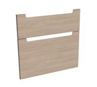 evineo ineo5 set frontale scomparto estraibile per mobile 83 cm, per sistema di estrazione Hettich, con 2 scomparti estraibili, con maniglie incassate, BL000891, ineo5 rovere [Mobili da Bagno > Ricamb