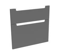 evineo ineo5 set frontale scomparto estraibile per mobile 83 cm, per sistema di estrazione Hettich, con 2 scomparti estraibili, con maniglie incassate, BL000890, ineo5 antracite opaco [Mobili da Bagno