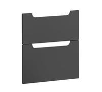 evineo ineo5 set frontale scomparto estraibile per mobile La: 53 cm con 2 scomparti estraibili, con maniglia incassata, BL000335, ineo5 antracite opaco [Mobili da Bagno > Ricambi per Mobili da Bagno]