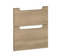 evineo ineo5 set frontale scomparto estraibile per mobile La: 53 cm con 2 scomparti estraibili, con maniglia incassata, BL000336, ineo5 rovere [Mobili da Bagno > Ricambi per Mobili da Bagno]