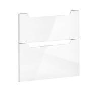 evineo ineo5 set frontale scomparto estraibile per mobile La: 58 cm con 2 estraibili, con maniglia incassata, BL000346, ineo5 bianco finitura a specchio [Mobili da Bagno > Ricambi per Mobili da Bagno]