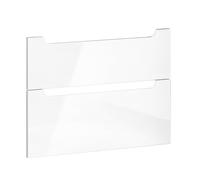 evineo ineo5 set frontale scomparto estraibile per mobile La: 78 cm con 2 estraibili, con maniglia incassata, BL000438, ineo5 bianco finitura a specchio [Mobili da Bagno > Ricambi per Mobili da Bagno]