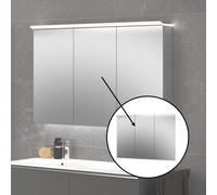 evineo ineo7 set frontale a specchio per armadietto a specchio con 3 ante La: 120 cm, BL001177, ineo7 specchiato [Armadietti a Specchio > Ricambi per Armadietti a Specchio]