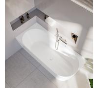 evineo ineo7 vasca da bagno ad angolo L: 180 La: 80 A: 59 cm, angolo sinistro della stanza, BE4047WH, ineo7 bianco lucido [Vasche da Bagno > Vasche da Bagno ad Angolo]