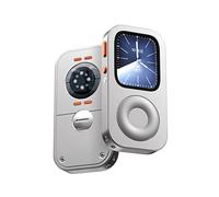EVINYEP Custodia Protettiva in Lega di Alluminio Stile Retro iPod per Apple Watch Series 7/8/9 Quadrante grande, con Rotella di Scorrimento, Kit Music Player Compatibile con AirPods, per iWatch 45 mm