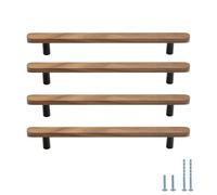 Evionlin 16 cm semplice maniglia quadrata per armadio da cucina in noce porta tira 10 pezzi