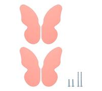 Evionlin Due paia rosa farfalla shapedaluminum lega colorato bambini cassetto tira divertenti e funzionali Governo maniglie