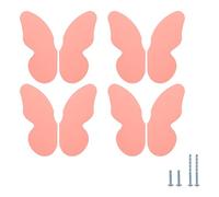 Evionlin Quattro paia rosa farfalla shapedaluminum lega colorato bambini cassetto tira divertenti e funzionali Governo maniglie