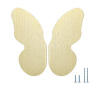 Evionlin Una coppia di maniglie colorate per cassetti per bambini in lega di alluminio a forma di farfalla dorata, divertenti e funzionali