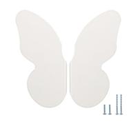 Evionlin Una coppia di maniglie colorate per cassetti per bambini in lega di alluminio a forma di farfalla bianca e funzionale
