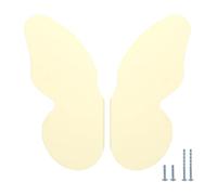 Evionlin Una coppia di maniglie per cassetti per bambini in lega di alluminio a forma di farfalla bianco sporco colorato tira divertenti e funzionali maniglie per armadietti
