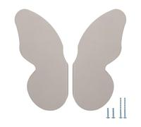 Evionlin Una coppia di maniglie per cassetti per bambini in lega di alluminio a forma di farfalla grigio scuro colorato tira divertenti e funzionali maniglie per armadietti