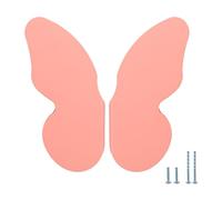 Evionlin Una coppia rosa farfalla shapedaluminum lega colorato bambini cassetto tira divertente e funzionale Governo maniglie