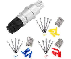 EVISWIY CB09 Blades for Silhouette Cameo 4/4 Plus/4 Pro/3/2/1/Portrait/Curio/with Graphtec Holder Housing 15PCS (30/45/60 Degree) Cutting Blades for Cameo Replacement Accessories Buddle