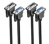 EVISWIY DB9 - Cavo di prolunga da maschio a femmina, 3 m, 9 pin, seriale RS232, confezione da 2