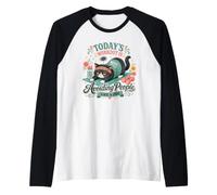 Evitare Le Persone Come Un Allenamento Professionale Divertente per Gatti introversi Maglia con Maniche Raglan
