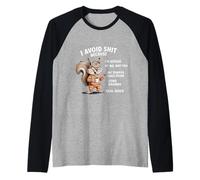 Evito Le Cose perché Ho Paura di Me, Non di Te Mio Temperamento Maglia con Maniche Raglan