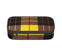 Evius Astuccio per matite a quadri giallo grigio nero carino astuccio con scomparti con cerniera astuccio estetico forniture per ufficio organizer per necessità quotidiane scatola di immagazzinaggio