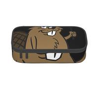 Evius Deer by The River - Astuccio carino con scomparti con cerniera, astuccio estetico per articoli da ufficio, organizer per oggetti di uso quotidiano., Castoro, Taglia unica, Organizer per borse