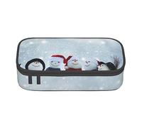 Evius Deer by The River - Astuccio carino con scomparti con cerniera, astuccio estetico per articoli da ufficio, organizer per oggetti di uso quotidiano., Buon Natale Nevicata, Taglia unica, Organizer