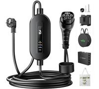 EVJUICION Caricatore elettrico per auto, [16A, 3,68 kW, 6 M] cavo di ricarica per auto elettrico con supporto da parete, IP67/IP65, portabilità, caricatore tipo 2 con indicatore LED e borsa