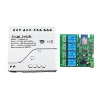 Evliery Tuya Smart Switch WiFi Switch DIY AC/DC 7-32V 4CH RF Smartlife Modulo di automazione domestica per Alexa Home