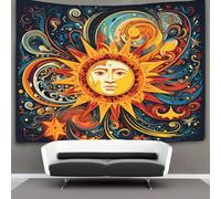 EVMILA Coperta Murale 3D Mandala Decorazione Casa Poster Arte Arazzo Tappezzeria Morbido Poliestere Per Soggiorno Camera Dormitorio 180cmx230cm