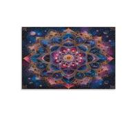 EVMILA Fiore di Mandala Ampio Soggiorno Moderno Dipinti Su Tela Camera Poster Da Parete Torre Del Bagno Stampe Cucina Sala Da Pranzo Decorazione Murale 20x30inch(50x75cm)