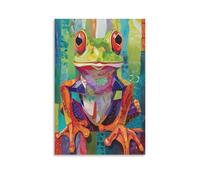 EVMILA Rana Art Decorazione Murale, Dipinto A Mano, Murale Olio Su Tela, Camera Familiare, Decorazione Murale Artistica Soggiorno 20x30inch(50x75cm)