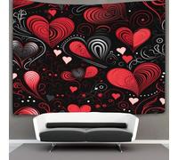 EVMILA Tappezzeria 3D Amore Decorazione Casa Poster Arte Arazzo Murale Morbido Poliestere Per Bambini Camera Soggiorno Tenda 150cmx200cm