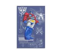 EVMILA Transformers Pittura Ad Olio Su Tela,3D La Pittura Di,Moderno Originale Astratto Home Optimus Prime Wall Art Decor E Per Soggiorno Ingresso Camera Da Letto 16x24inch(40x60cm)