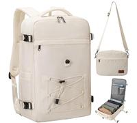 Evmyo Zaino da Viaggio Aereo Bagaglio a Mano 17.3 Pollici, Impermeabile con Tracolla Staccabile e Scomparto Laptop, Ideale per Viaggi, Weekend e Campeggio