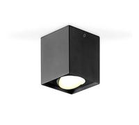 EVN Kardanus plafoniera LED, 9x9cm, nero EVN