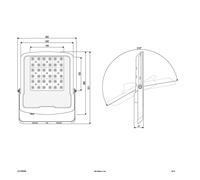 EVN Panthera Faretto da esterno a LED IP65 100W 4.000K EVN