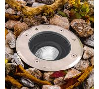 EVN Pentola lampada a incasso in acciaio inox Ø13,5cm 3.000K EVN