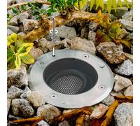 EVN Pentola lampada a incasso in acciaio inox Ø13,5cm 4.000K EVN