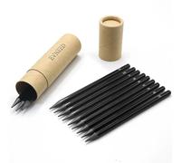 Evneed Matite Senza Legno, in Grafite e Carbone Senza Legno, 12 Pezzi, per Disegnare, Fare Schizzi, Scrivere, Ombreggiare, Nere, Set da 12
