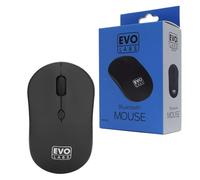 Evo Labs BTM-001 Bluetooth Mouse 800 DPI Optical Tracking Full Size 3 Button with Scroll Wheel Ambidextrous Design Matte Black