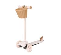 EVO Mini Scooter Da Bambini Rosa Con Cestino Giocattolo