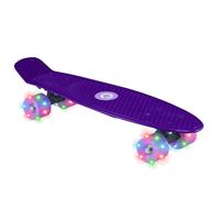 EVO Penny Board illuminato da 50 cm, skateboard per principianti o professionisti, skateboard con ruote illuminate per bambini e adolescenti, tavola completa Mini Cruiser, adatto a tutti i 3 anni in