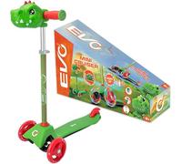 EVO Scooter regolabile Tricycle per bambini Light Up Mini Cruiser Luminous Wheels Dinosaur