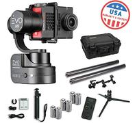 EVO SS Wearable Gimbal stabilizzatore per GoPro Hero4, HERO5, HERO6 nero, Virb ultra 30 - 1 anni di garanzia usa | Bundle include: Extra batterie + telecomando + treppiede + pali smartphone + supporto + custodia