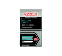 Evo-Stik 30812723 Grout Per Piastrelle A Muro Fast Set Bianco 1.5kg