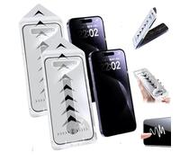 Evo Tech for iPhone Invisible Artifact Screen Protector, Evotech Protection Ecran, HD Anti-Peep Privacy Screen Protector Silk Screen Bubble-Free Room Tempered Film for iPhone (Privacy*2,15 Pro)