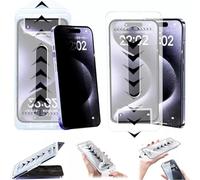 Evo Tech HD Anti-Peep Privacy Screen Protector for iPhone 16Pro - Invisible Artifact Protection Ecran, Dust and Bubble-Free