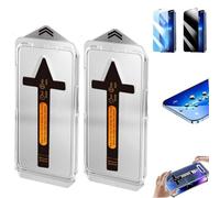Evo tech Screen Protector for Samsung S24/S23/S22/S21 Plus Ultra, 2-Pack Evo Tech Invisible Artifact Screen Protector for Samsung,Clear Dust and Bubble-Free (2Mix,S21 Ultra)