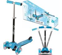 EVO Triciclo Regolabile per Bambini Light Up Mini Cruiser Ruote Blu Luminose