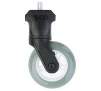 EVOC Clip-on-Wheel 1-Pin, ruota aggiuntiva per borsa da bici (ruota staccabile BIKE BAG PRO e ROAD BIKE BAG PRO, ruota dello zaino da agganciare, accessorio ruota extra largo e stabile), Nero