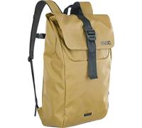 EVOC DUFFLE BACKPACK 16, pratico zaino da escursione giornaliera (zaino da escursione ideale con tasche laterali elastiche, zaino impermeabile, dimensioni: 12 x 31 x 48 cm, volume: 16 l), curry - nero