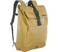 EVOC DUFFLE BACKPACK 26, pratico zaino da escursione (zaino ideale per le escursioni con tasche laterali elastiche, zaino impermeabile, dimensioni: 17 x 31 x 50 cm, volume: 26 l), curry - nero
